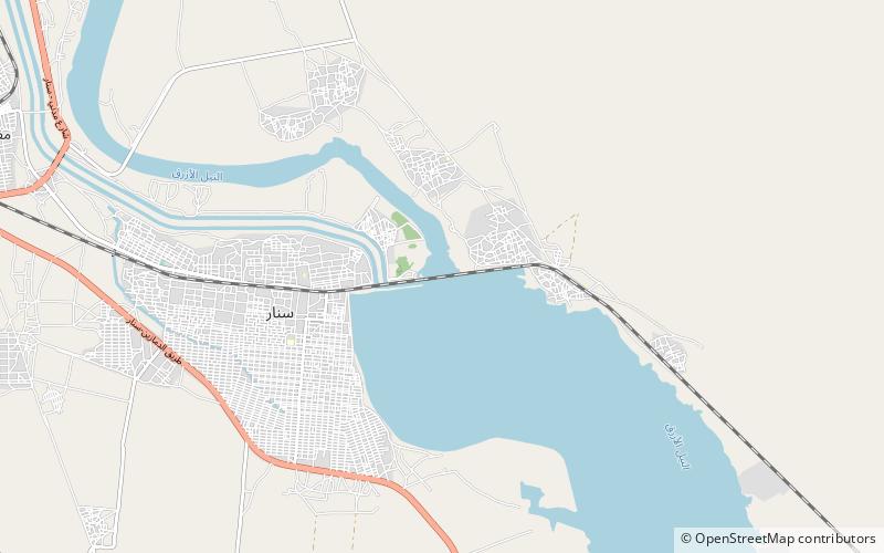 Sennar Dam location map