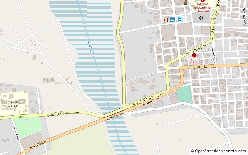 old gash bridge kassala location map