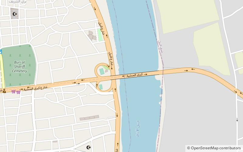 al manshiya bridge chartum location map