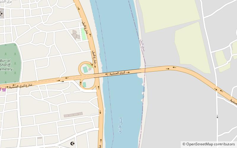 al mansheiya bridge khartoum location map