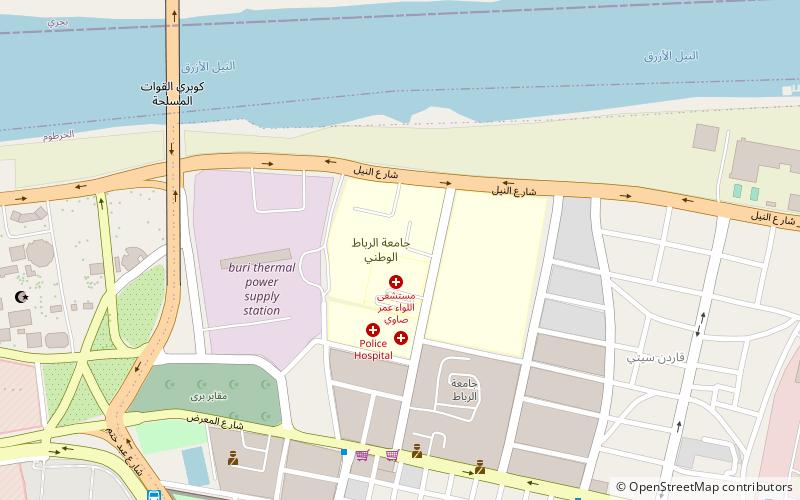 national ribat university khartum location map