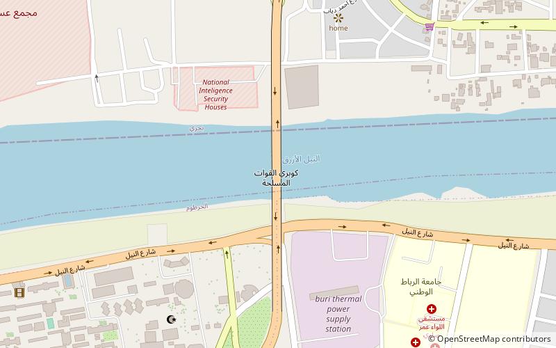 kubir brucke khartum location map