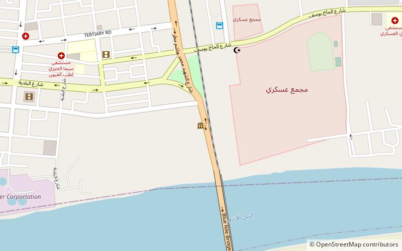 muzeum wojskowe chartum location map