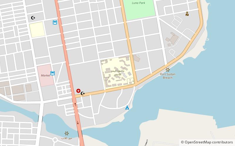 Red Sea University location map