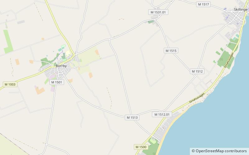 Borrby location map