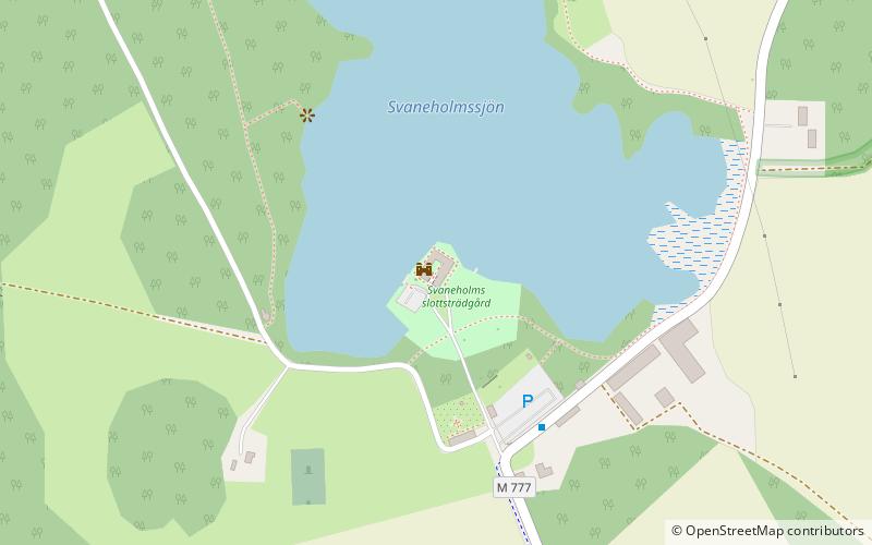 Svaneholms slott location map