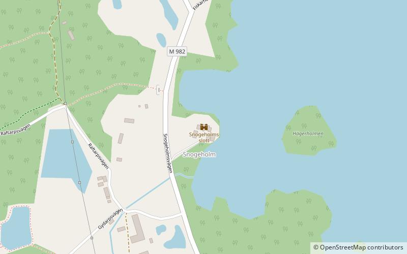 Snogeholm Castle location map