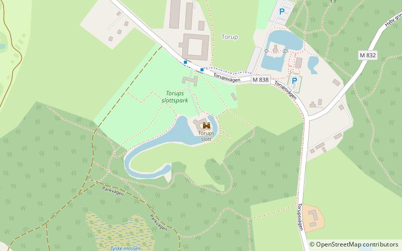 Torup Castle location map