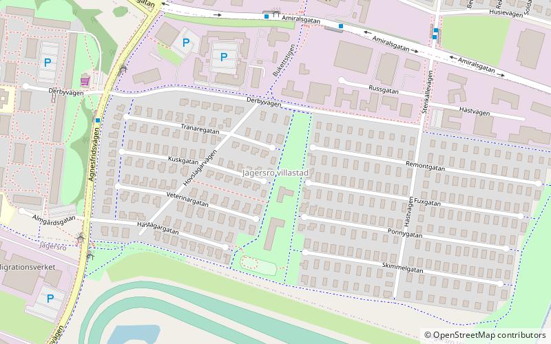 Jägersro villastad location map