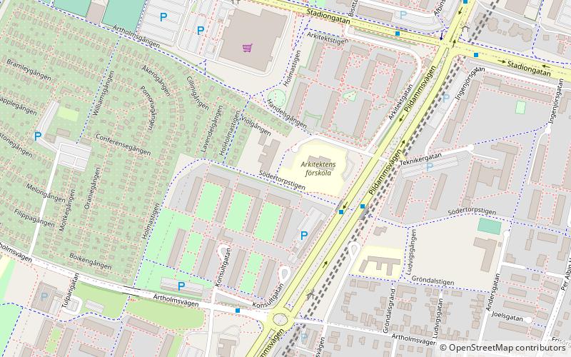 Södertorp location map