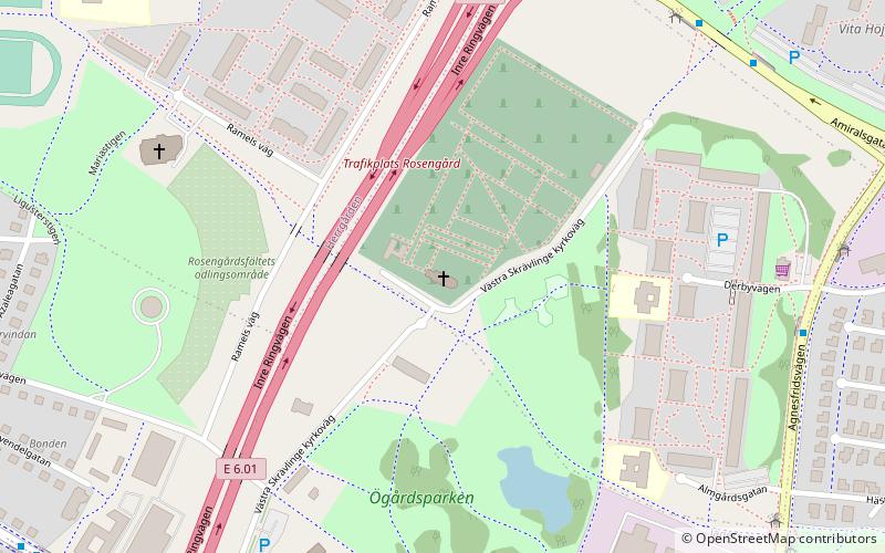 Västra Skrävlinge kyrka location map