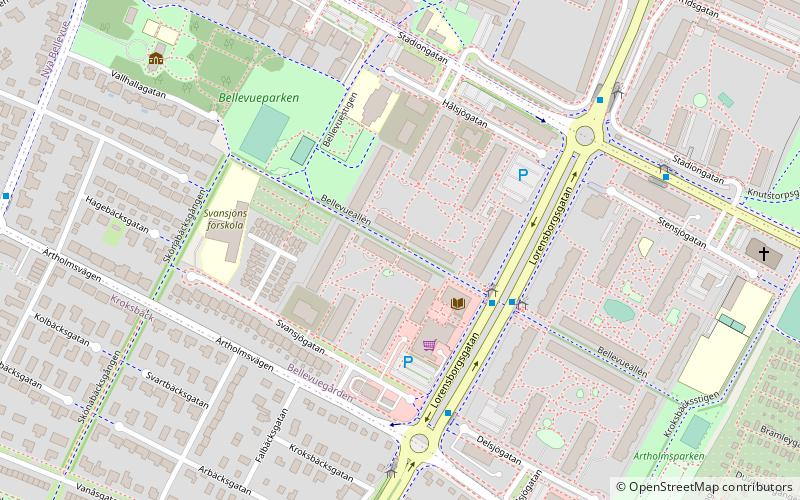 Bellevuegården location map