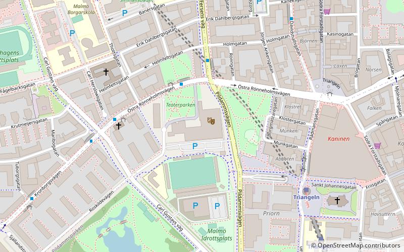 Musiktheater Malmö location map