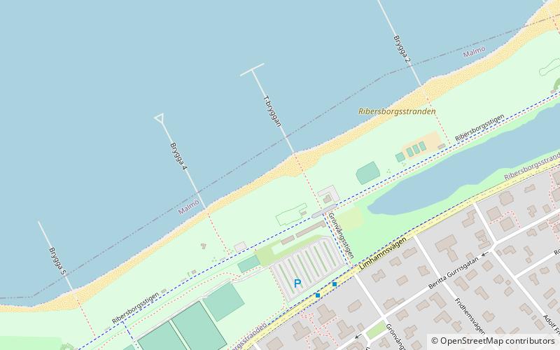 Ribersborgsstranden location map