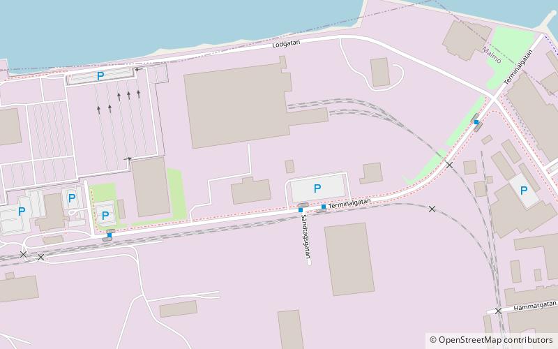 Mellersta hamnen location map