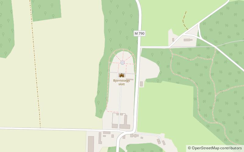 Björnstorp Castle location map