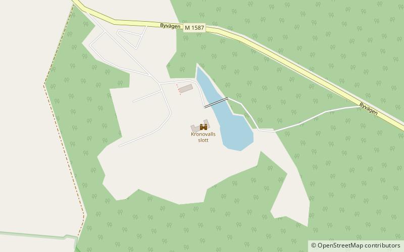 Kronovall Castle location map