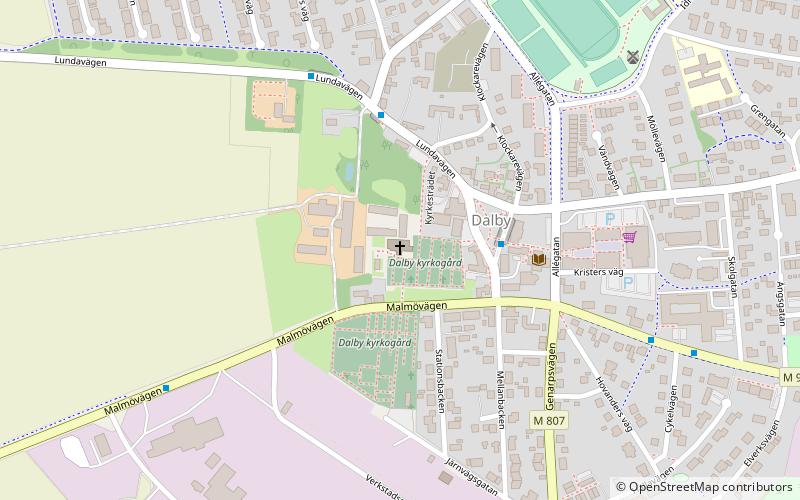 Dalby Church location map