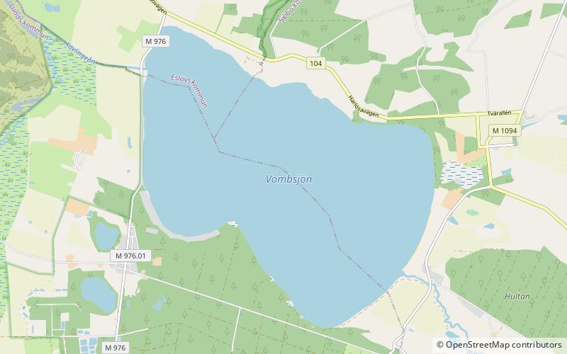 Vombsjön location map