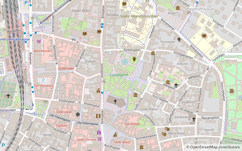 Lundagård Park location map