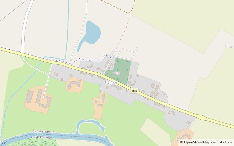 Holmby Runestone location map