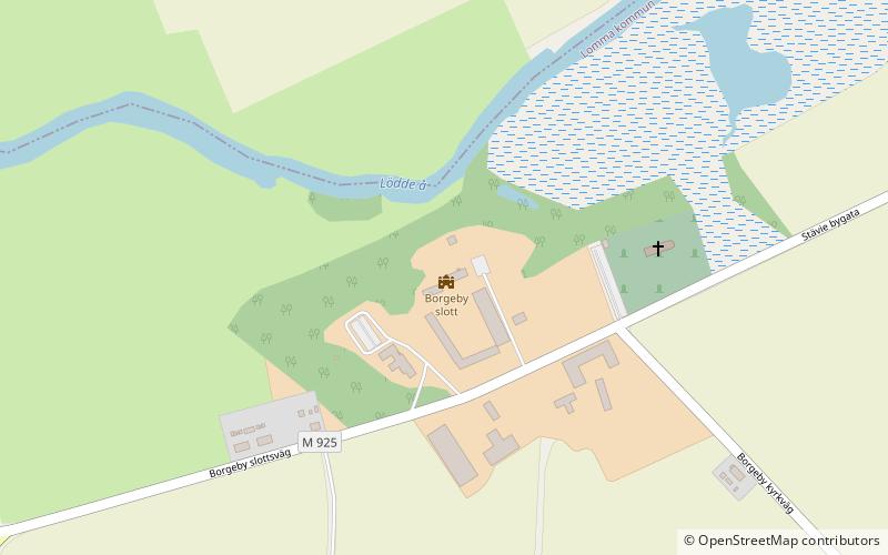 Borgeby Castle location map