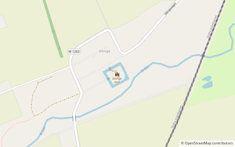 Ellinge Castle location map