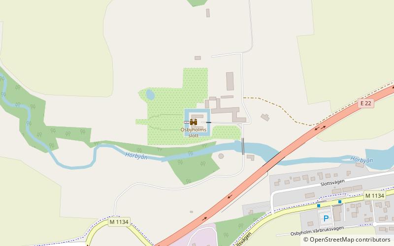 Osbyholm Castle location map