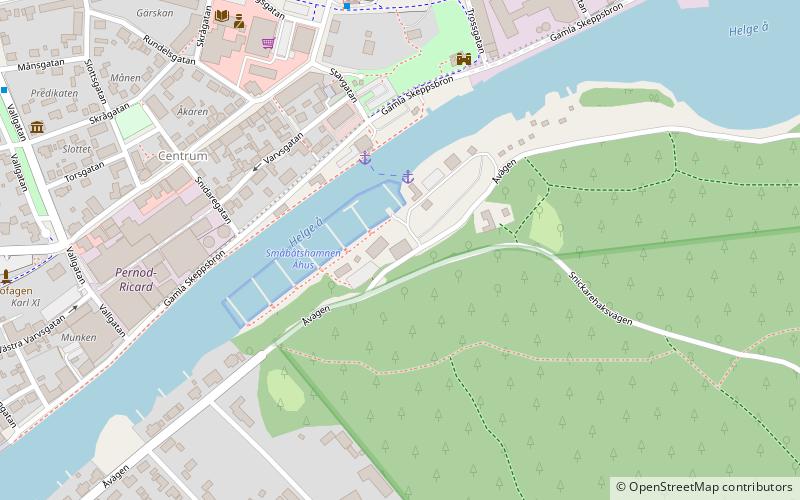 Åhus Marina location map