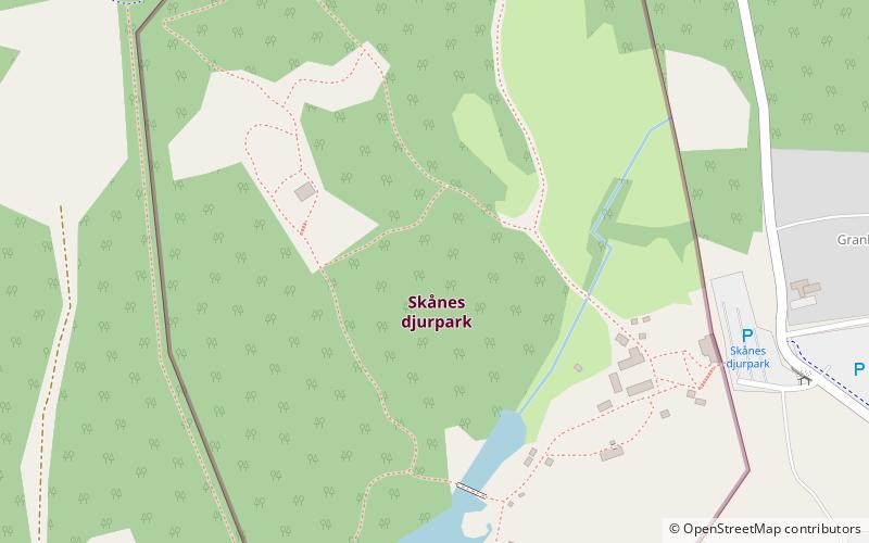 Skånes Djurpark location map