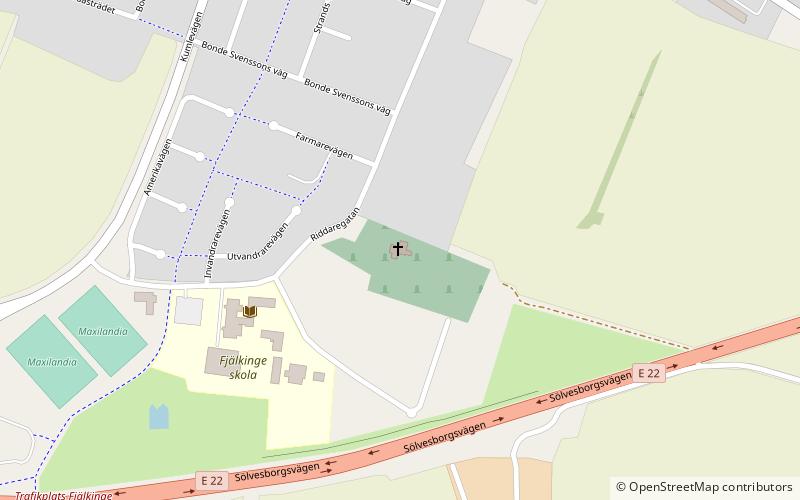 Fjälkinge kyrka location map