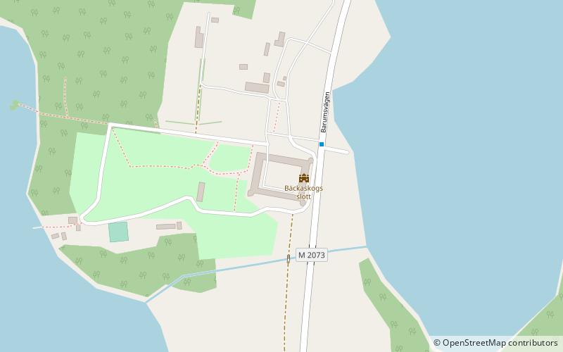Bäckaskog Castle location map