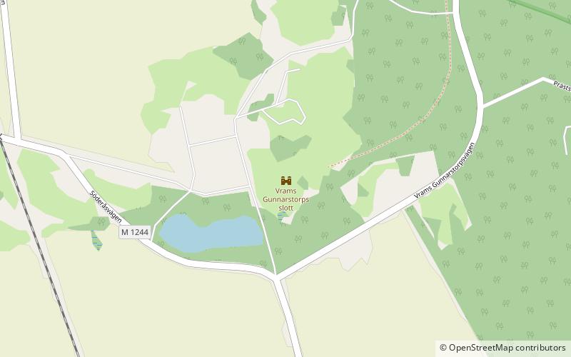Vrams Gunnarstorp Castle location map