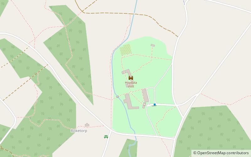 Hovdala Castle location map