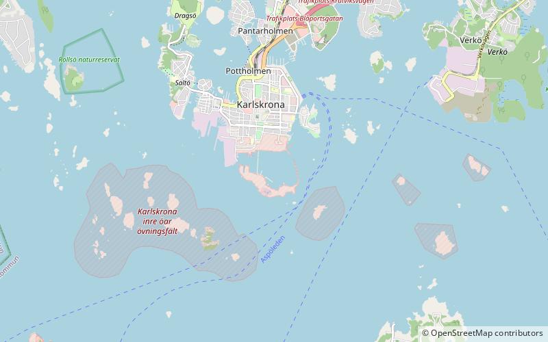 Karlskrona naval base location map