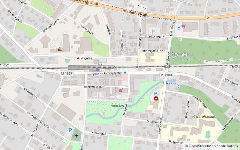 Tyringe location map