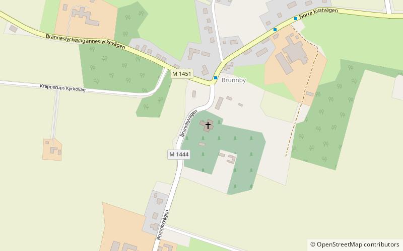 Brunnby Church location map