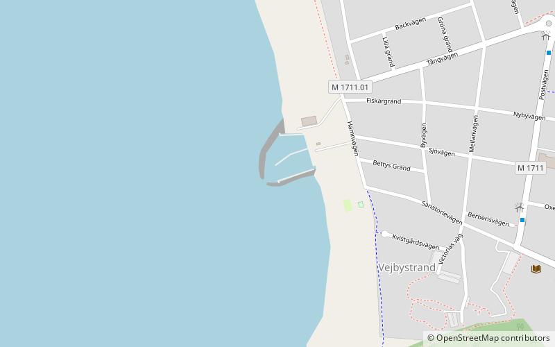 Vejbystrands hamn location map
