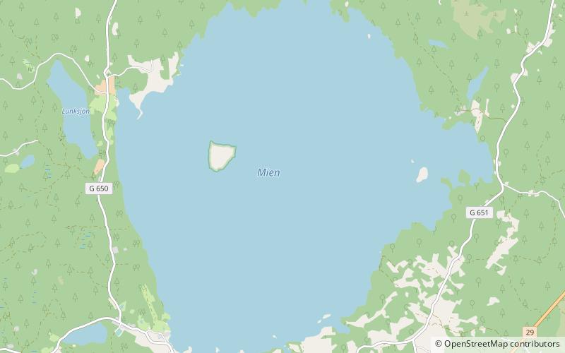 Jezioro Mien location map