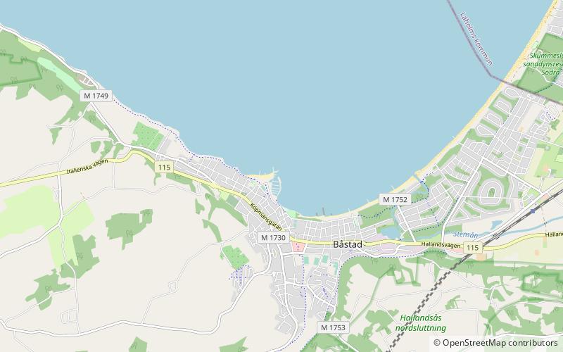 Båstad hamn location map