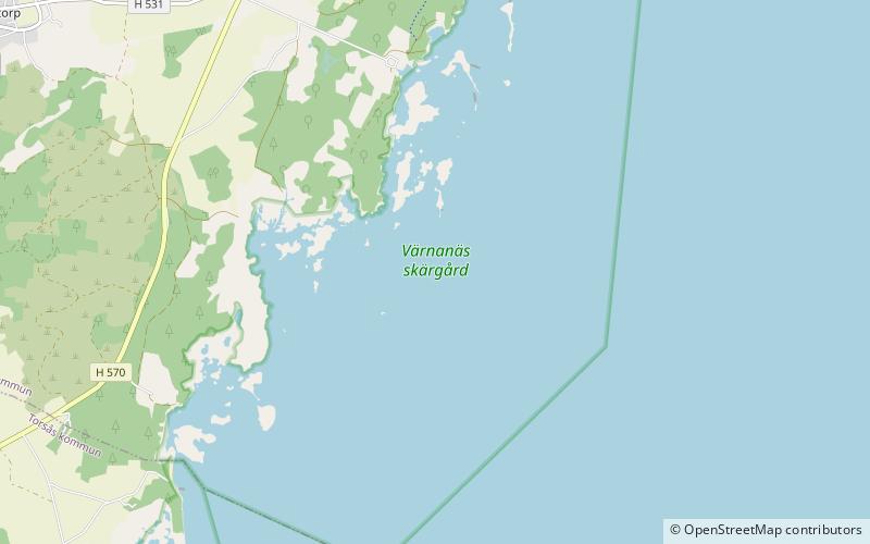 Värnanäs archipelago location map
