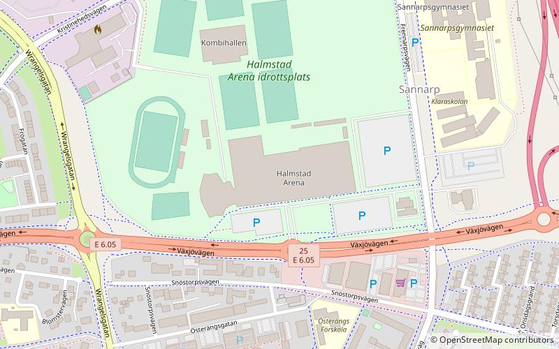 Halmstad Arena location map