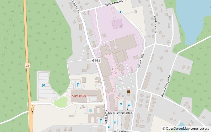 Kosta Glasbruk location map