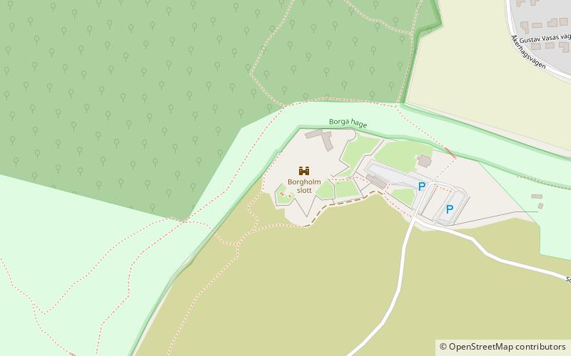 Borgholm Castle location map