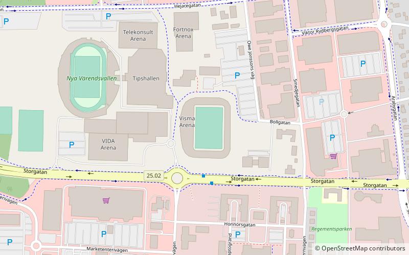 Myresjöhus Arena location map
