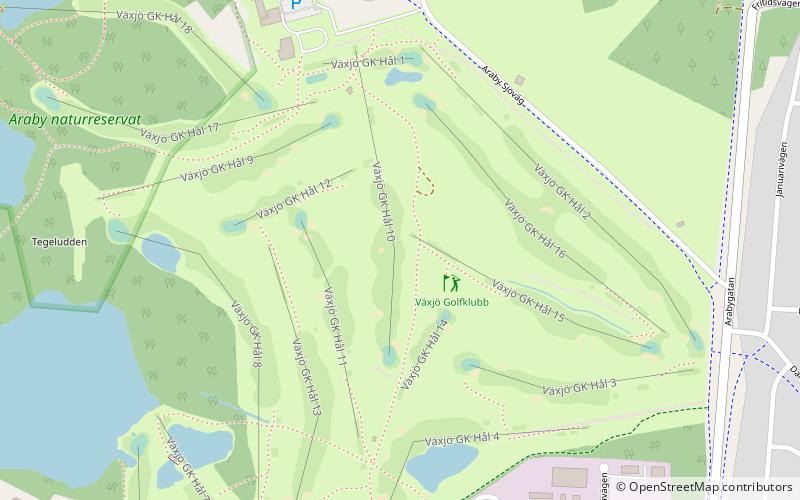 Växjö Golfklubb location map