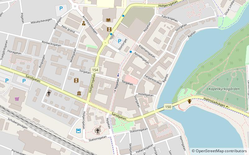 Falkenberg Old Town Hall location map