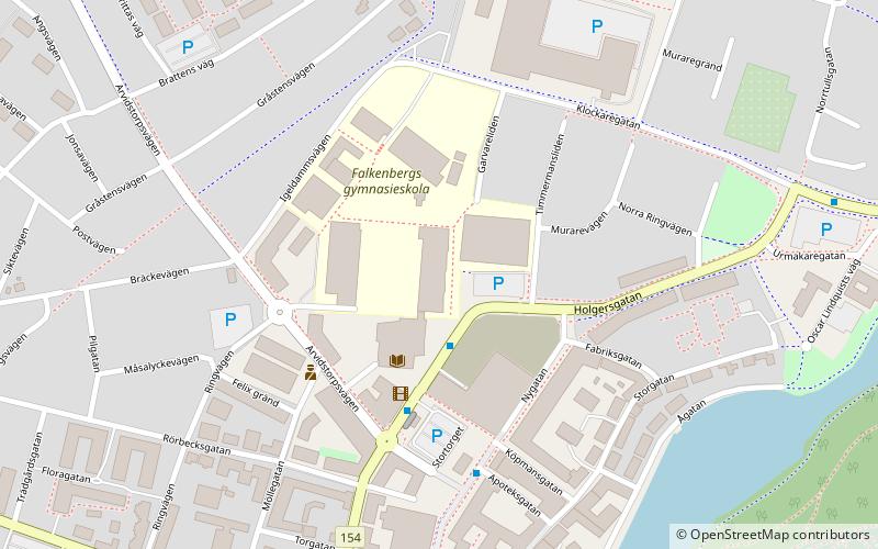 Falkenbergs gymnasieskola location map