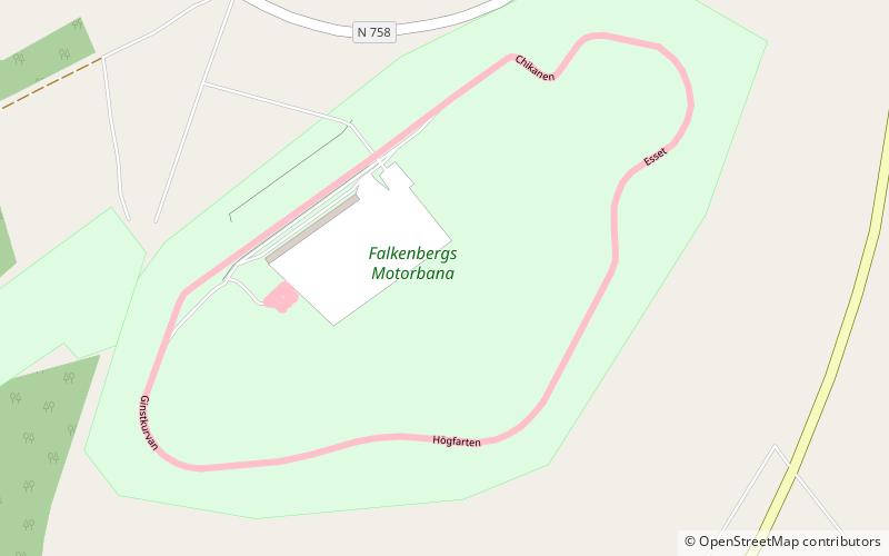 Falkenbergs Motorbana location map