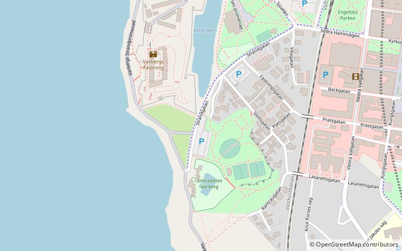 Varberg Fortress location map